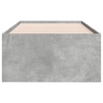 vidaXL Pat de zi cu sertare fără saltea, gri beton, 90x200 cm