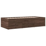 vidaXL Pat de zi cu sertare fără saltea, stejar maro, 90x200 cm