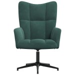 vidaXL Scaun de relaxare, verde închis, catifea vidaXL Scaun de relaxare, verde închis, catifea