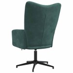 vidaXL Scaun de relaxare, verde închis, catifea vidaXL Scaun de relaxare, verde închis, catifea