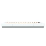 vidaXL Cadru de pat cu lumini LED, alb, 140x200 cm, lemn prelucrat vidaXL Cadru de pat cu lumini LED, alb, 140x200 cm, lemn prelucrat