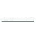 vidaXL Cadru de pat cu lumini LED, alb, 90x200 cm, lemn prelucrat