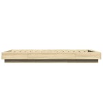 vidaXL Cadru de pat cu LED stejar sonoma 75x190 cm lemn prelucrat