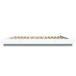 vidaXL Cadru de pat alb 180x200 cm din lemn prelucrat