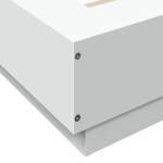vidaXL Cadru de pat alb 180x200 cm din lemn prelucrat