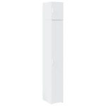 vidaXL Dulap depozitare slim alb 30x42,5x225 cm lemn prelucrat
