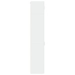 vidaXL Dulap depozitare slim alb 30x42,5x225 cm lemn prelucrat