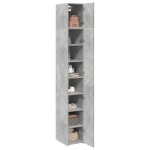 vidaXL Dulap depozitare slim gri beton 30x42,5x225 cm lemn prelucrat