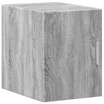 vidaXL Dulap depozitare slim sonoma gri 30x42,5x225 cm lemn prelucrat