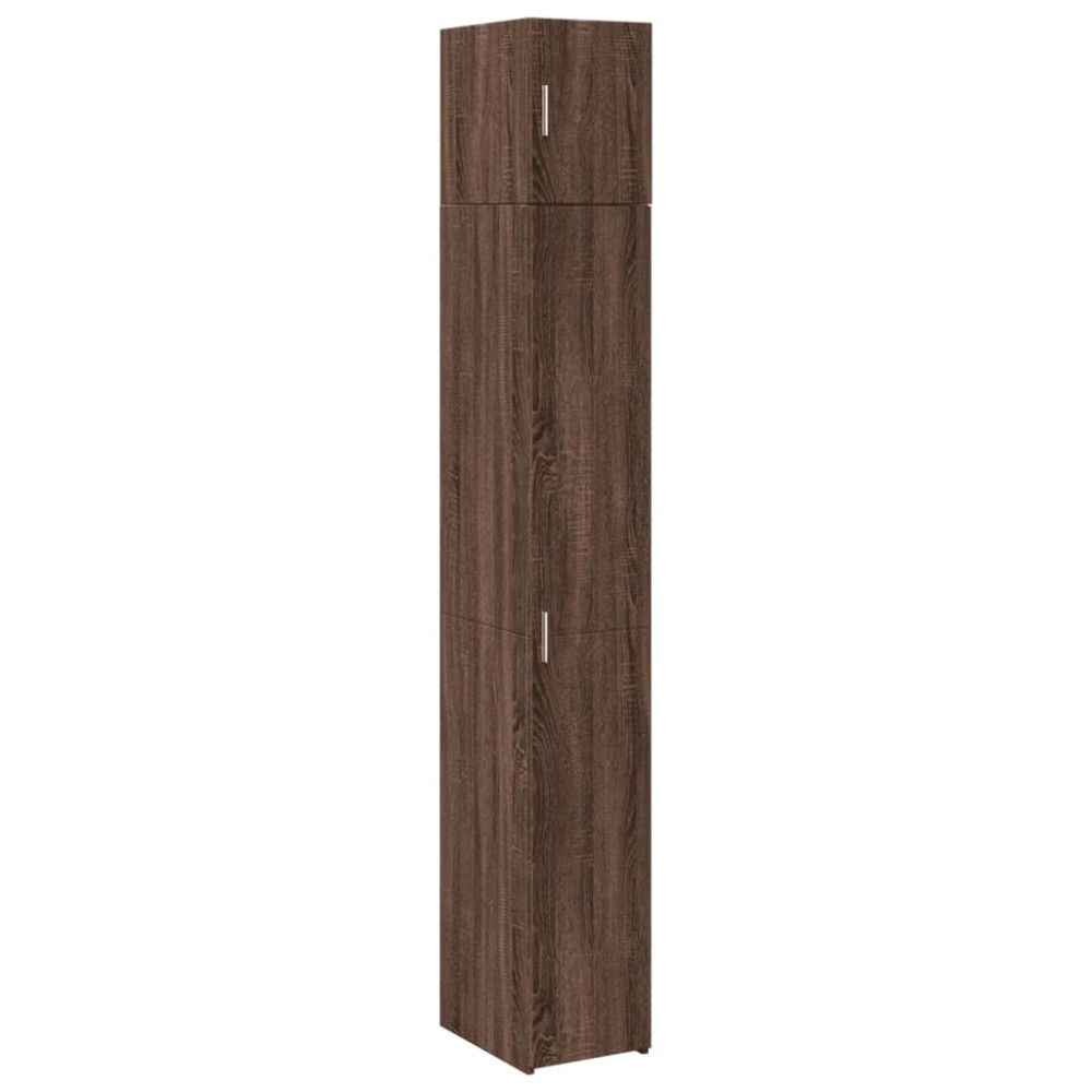 vidaXL Dulap depozitare slim stejar maro 30x42,5x225 cm lemn prelucrat