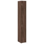 vidaXL Dulap depozitare slim stejar maro 30x42,5x225 cm lemn prelucrat vidaXL Dulap depozitare slim stejar maro 30x42,5x225 cm lemn prelucrat