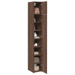vidaXL Dulap depozitare slim stejar maro 30x42,5x225 cm lemn prelucrat vidaXL Dulap depozitare slim stejar maro 30x42,5x225 cm lemn prelucrat