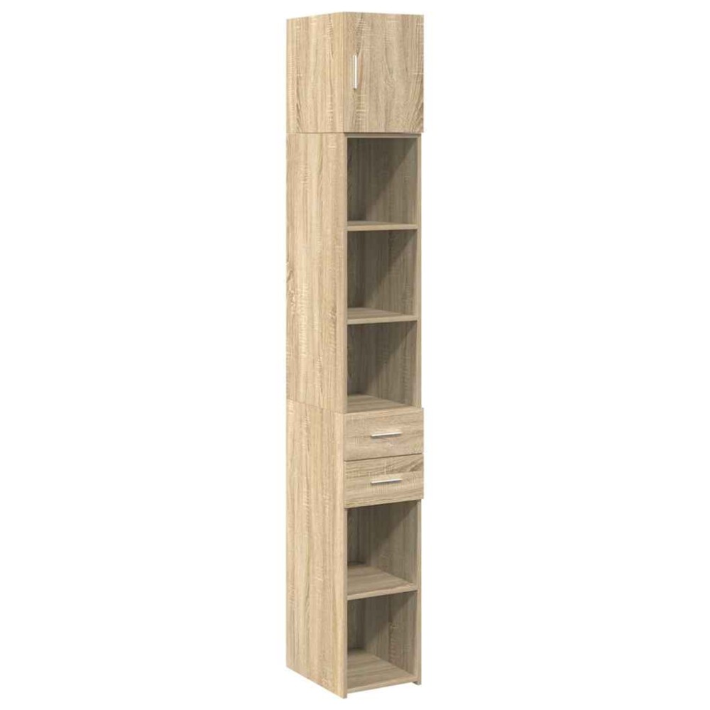vidaXL Dulap depozitare slim stejar sonoma 30x42,5x225cm lemn compozit