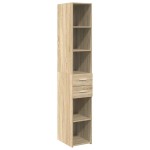 vidaXL Dulap depozitare slim stejar sonoma 30x42,5x225cm lemn compozit