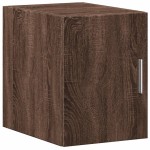 vidaXL Dulap depozitare slim stejar maro 30x42,5x225 cm lemn prelucrat vidaXL Dulap depozitare slim stejar maro 30x42,5x225 cm lemn prelucrat