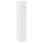 vidaXL Dulap depozitare slim alb 40x42,5x225 cm lemn prelucrat