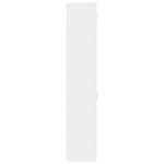 vidaXL Dulap depozitare slim alb 40x42,5x225 cm lemn prelucrat