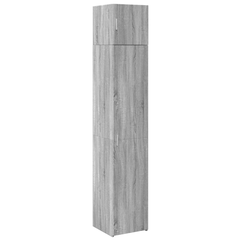 vidaXL Dulap depozitare slim sonoma gri 40x42,5x225 cm lemn prelucrat