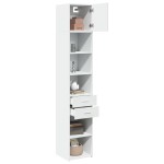 vidaXL Dulap depozitare slim alb 40x42,5x225 cm lemn prelucrat