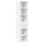 vidaXL Dulap depozitare slim alb 40x42,5x225 cm lemn prelucrat