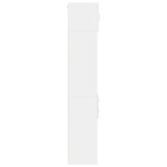 vidaXL Dulap depozitare slim alb 40x42,5x225 cm lemn prelucrat