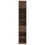 vidaXL Dulap depozitare slim stejar maro 40x42,5x225 cm lemn prelucrat vidaXL Dulap depozitare slim stejar maro 40x42,5x225 cm lemn prelucrat
