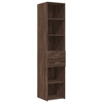 vidaXL Dulap depozitare slim stejar maro 40x42,5x225 cm lemn prelucrat vidaXL Dulap depozitare slim stejar maro 40x42,5x225 cm lemn prelucrat