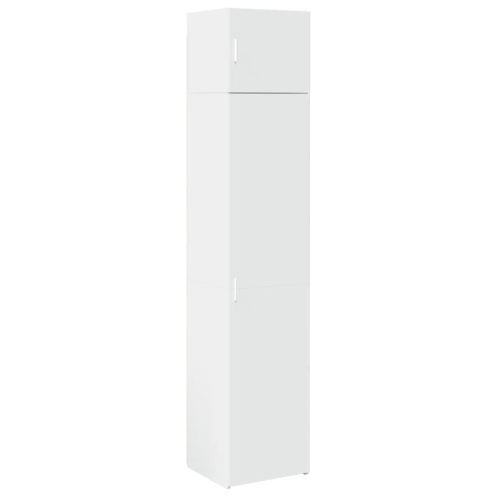 vidaXL Dulap depozitare slim alb 45x42,5x225 cm lemn prelucrat