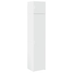vidaXL Dulap depozitare slim alb 45x42,5x225 cm lemn prelucrat