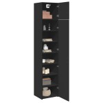 vidaXL Dulap depozitare slim negru 45x42,5x225 cm lemn prelucrat