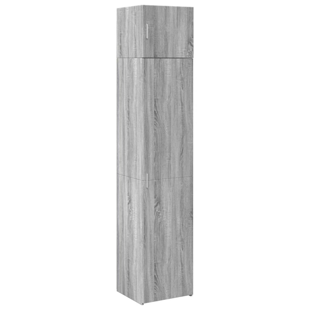 vidaXL Dulap depozitare slim sonoma gri 45x42,5x225 cm lemn prelucrat