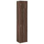 vidaXL Dulap depozitare slim stejar maro 45x42,5x225 cm lemn prelucrat vidaXL Dulap depozitare slim stejar maro 45x42,5x225 cm lemn prelucrat