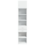 vidaXL Dulap depozitare slim alb 45x42,5x225 cm lemn prelucrat