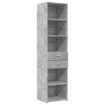 vidaXL Dulap depozitare slim gri beton 45x42,5x225 cm lemn prelucrat