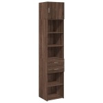 vidaXL Dulap depozitare slim stejar maro 45x42,5x225 cm lemn prelucrat