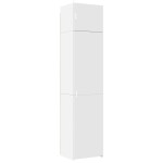 vidaXL Dulap depozitare slim alb 50x42,5x225 cm lemn prelucrat vidaXL Dulap depozitare slim alb 50x42,5x225 cm lemn prelucrat