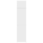 vidaXL Dulap depozitare slim alb 50x42,5x225 cm lemn prelucrat vidaXL Dulap depozitare slim alb 50x42,5x225 cm lemn prelucrat