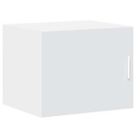 vidaXL Dulap depozitare slim alb 50x42,5x225 cm lemn prelucrat vidaXL Dulap depozitare slim alb 50x42,5x225 cm lemn prelucrat