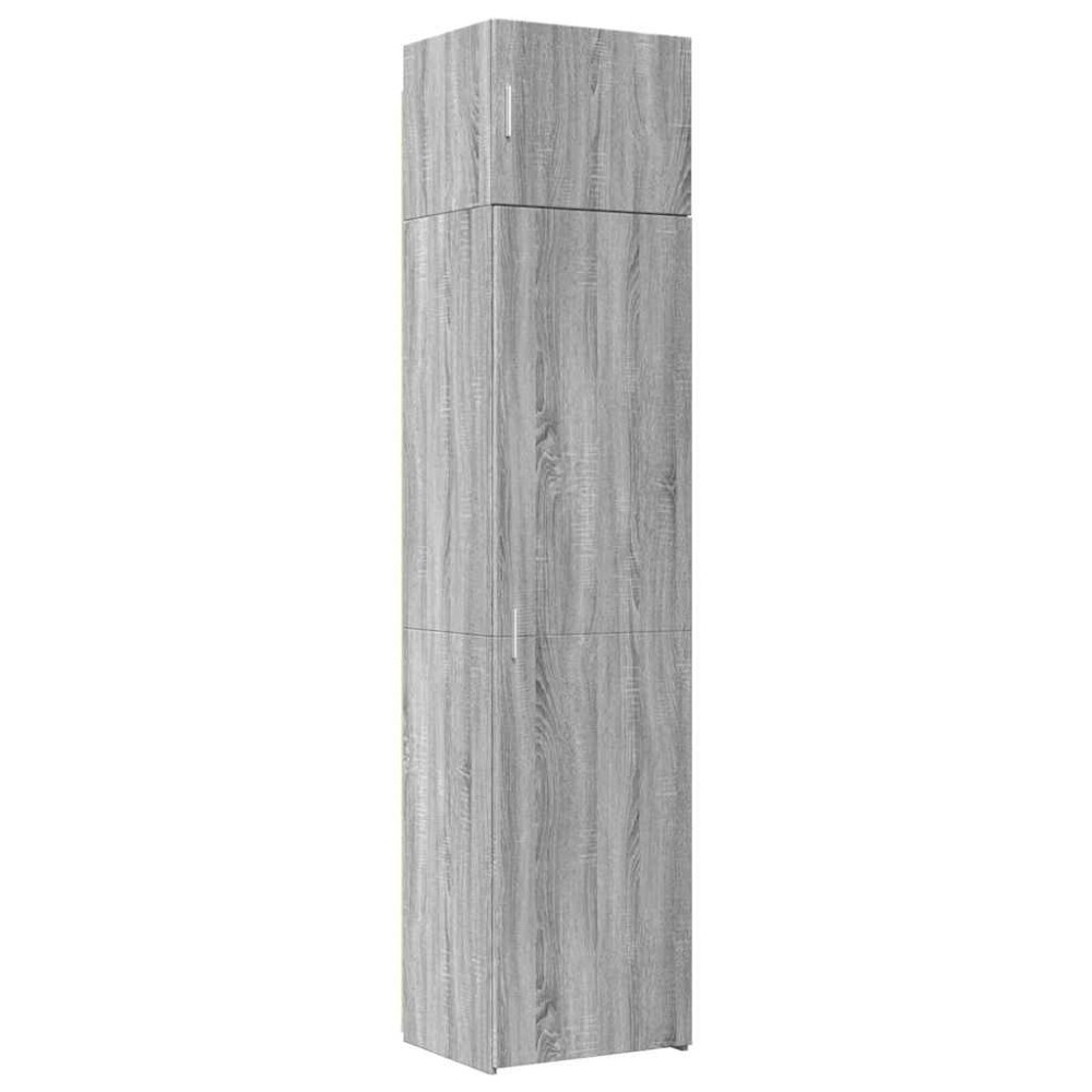 vidaXL Dulap depozitare slim sonoma gri 50x42,5x225 cm lemn prelucrat