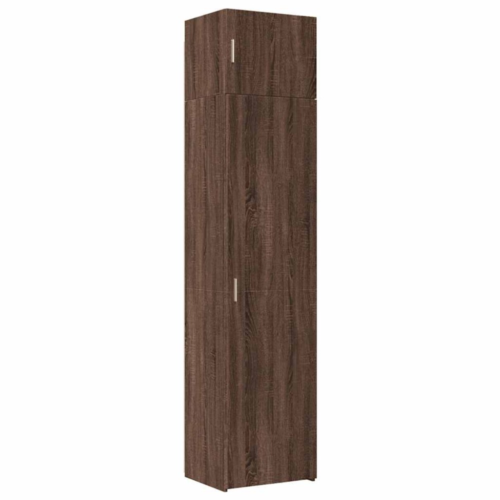vidaXL Dulap depozitare slim stejar maro 50x42,5x225 cm lemn prelucrat