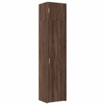 vidaXL Dulap depozitare slim stejar maro 50x42,5x225 cm lemn prelucrat vidaXL Dulap depozitare slim stejar maro 50x42,5x225 cm lemn prelucrat