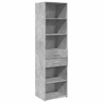 vidaXL Dulap depozitare slim gri beton 50x42,5x225 cm lemn prelucrat
