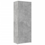 vidaXL Dulap de depozitare, gri beton, 70x42,5x225 cm, lemn prelucrat