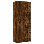 vidaXL Dulap depozitare stejar fumuriu 70x42,5x225 cm lemn prelucrat