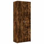 vidaXL Dulap depozitare stejar fumuriu 70x42,5x225 cm lemn prelucrat vidaXL Dulap depozitare stejar fumuriu 70x42,5x225 cm lemn prelucrat