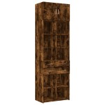 vidaXL Dulap depozitare stejar fumuriu 70x42,5x225 cm lemn prelucrat