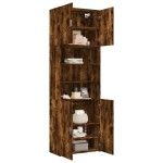 vidaXL Dulap înalt, stejar fumuriu, 80x42,5x249 cm, lemn prelucrat