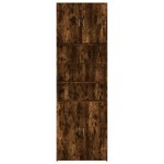 vidaXL Dulap înalt, stejar fumuriu, 80x42,5x249 cm, lemn prelucrat