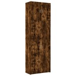 vidaXL Dulap înalt, stejar fumuriu, 80x42,5x249 cm, lemn prelucrat vidaXL Dulap înalt, stejar fumuriu, 80x42,5x249 cm, lemn prelucrat