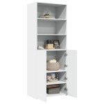vidaXL Dulap înalt, alb, 70x42,5x185 cm, lemn prelucrat